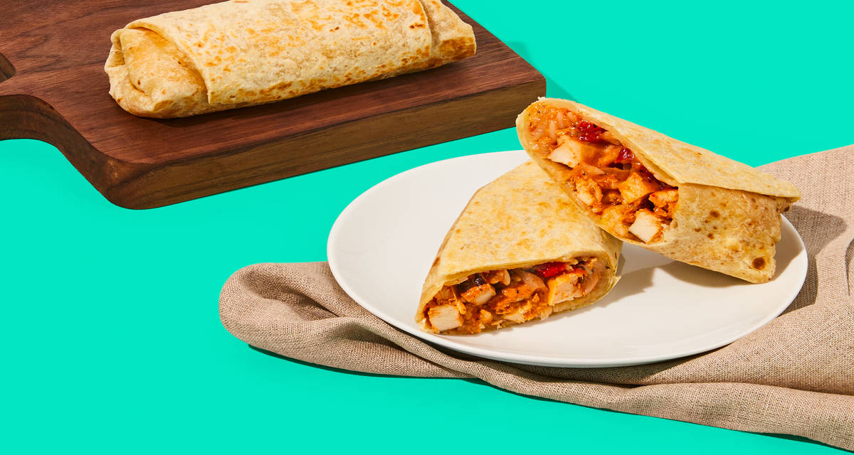 Chicken Fajita-Spiced Burritos Stuffed with goodness. | 2 Servings