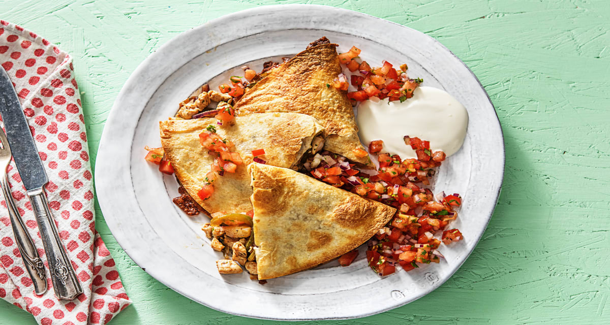 Chicken Pineapple Quesadillas Recipe HelloFresh