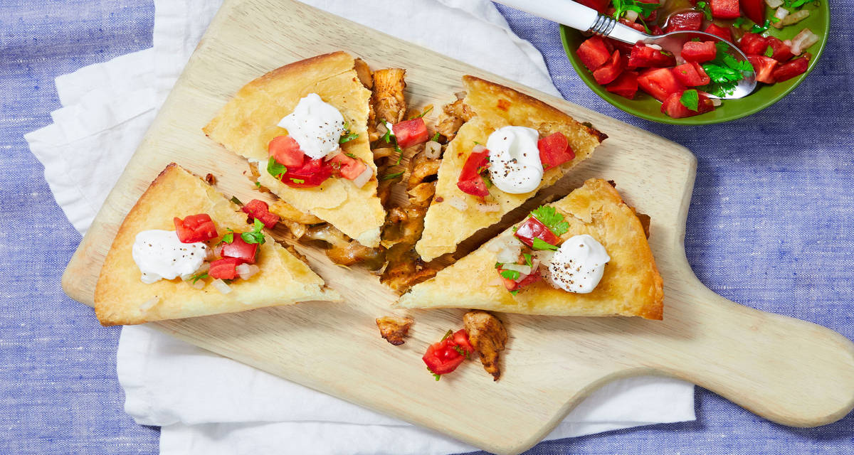 Chicken Pineapple Quesadillas with Pico de Gallo & Southwest Spice