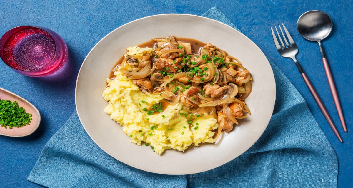 Chicken, Red Wine Jus and Mushroom Stew Recipe HelloFresh