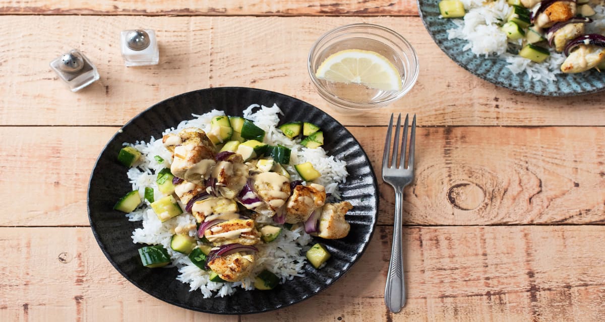 Chicken Satay Kebabs with Basmati Rice Recipe HelloFresh