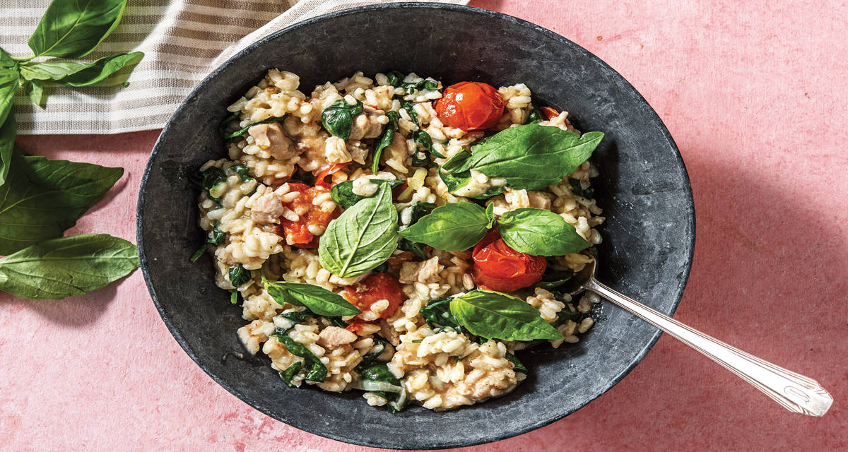 Chicken & Cherry Tomato Risotto Recipe HelloFresh