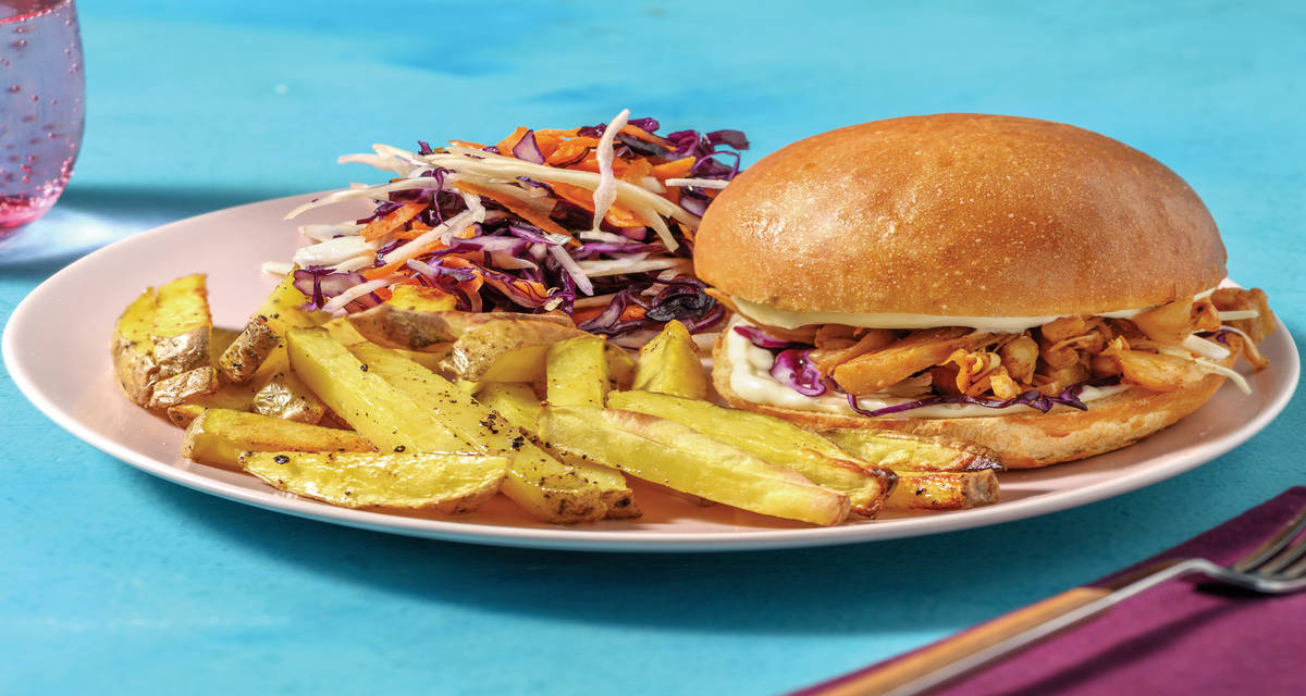 Bbq Sauce Pulled Pork Jackfruit Recipe Pork Sandwich Jackfruit