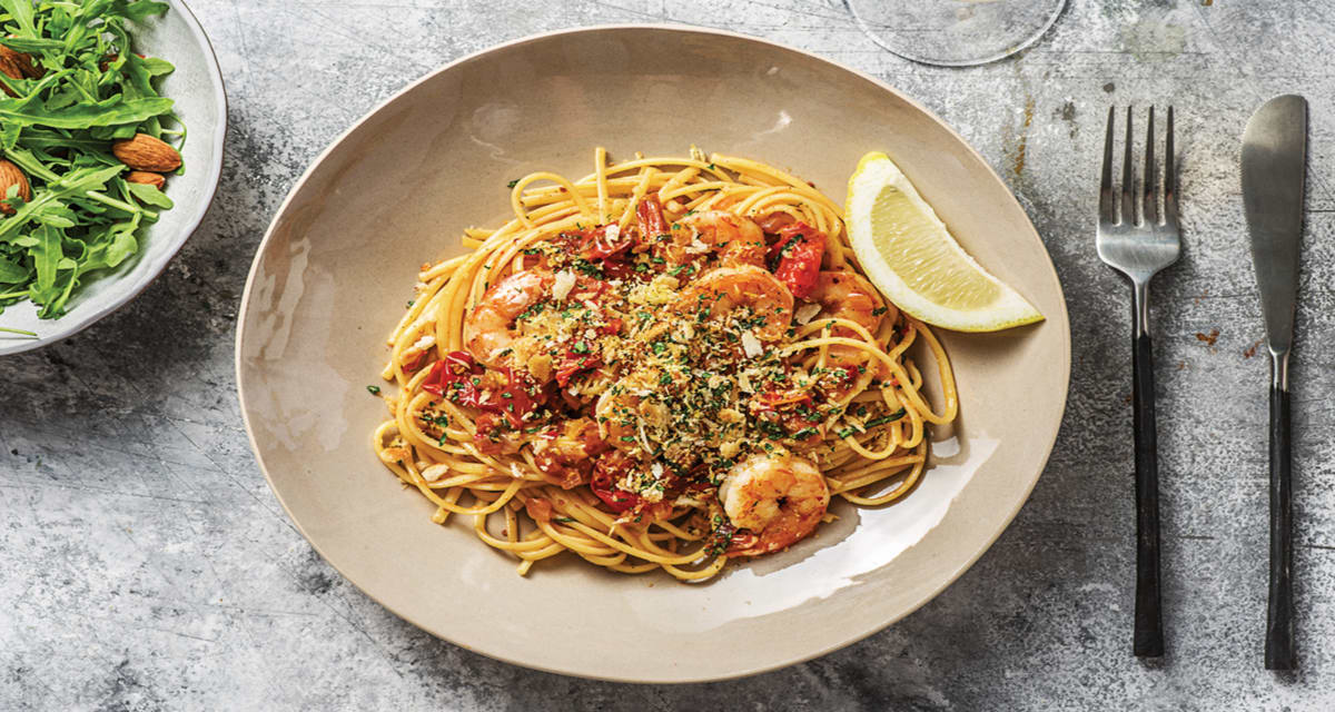 Chilli Tomato Prawn Linguine Recipe