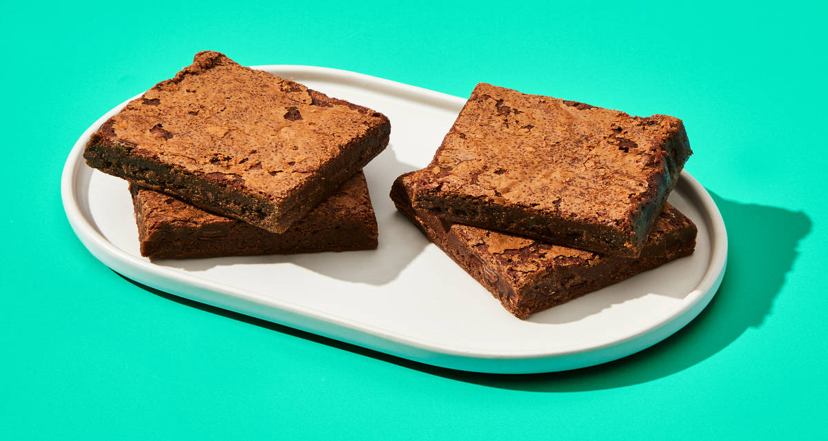 Chocolate Chip Brownies They’re the fudging best. | 4 brownies