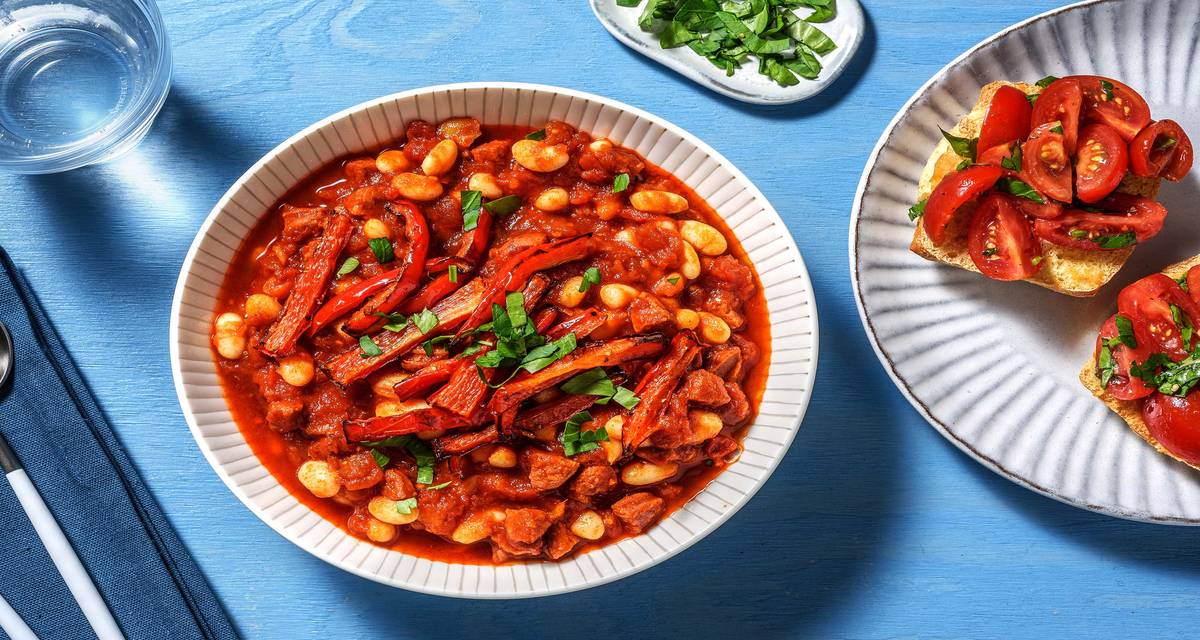 Chorizo and Cannellini Bean Stew Recipe HelloFresh