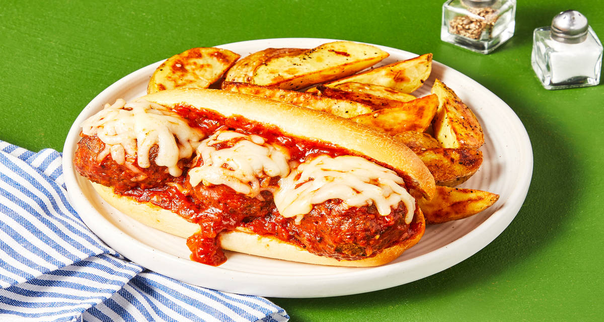 Classic Italian Meatball Subs with Roasted Broccoli