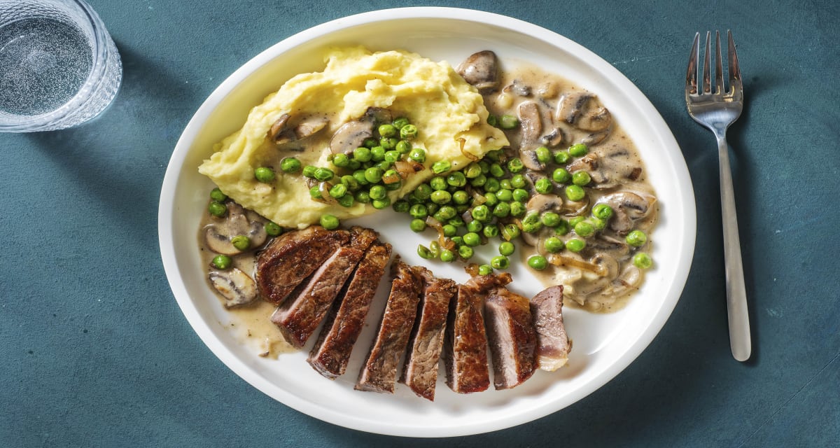 Classic Steak Diane with Mushroom Sauce Recipe HelloFresh