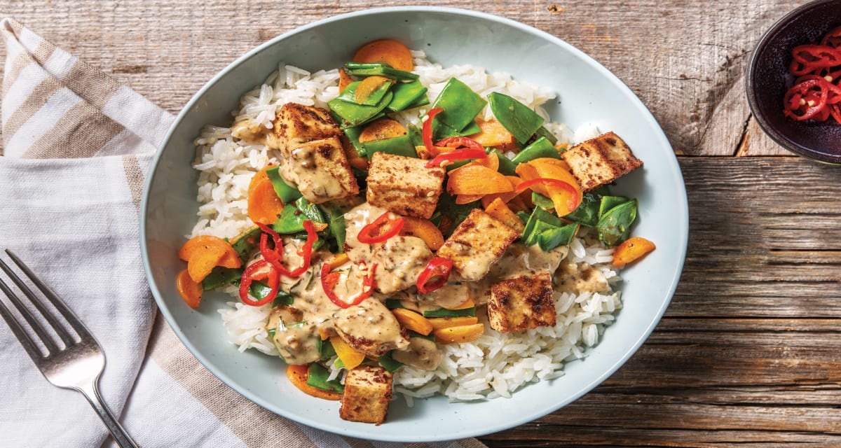 Coconut & Ginger Tofu with Sesame Rice-image