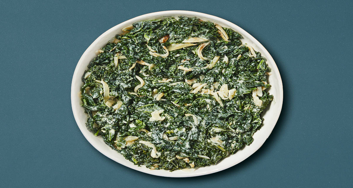 Creamed Kale with Crème Fraîche & Nutmeg