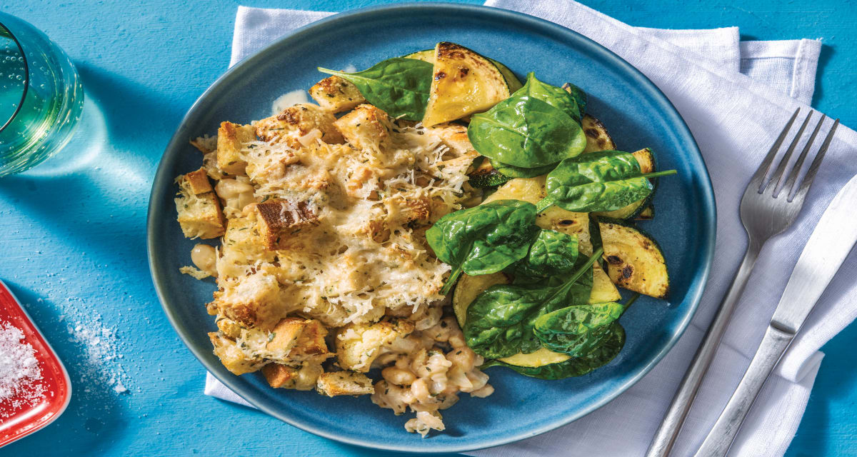 Creamy Cauliflower Cannellini Bean Gratin Recipe Hellofresh