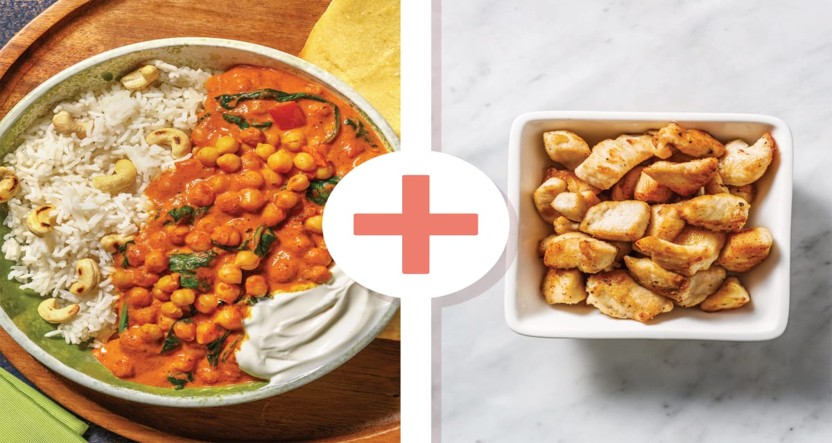 Creamy Chicken, Chickpea, Tomato & Spinach Curry Recipe HelloFresh