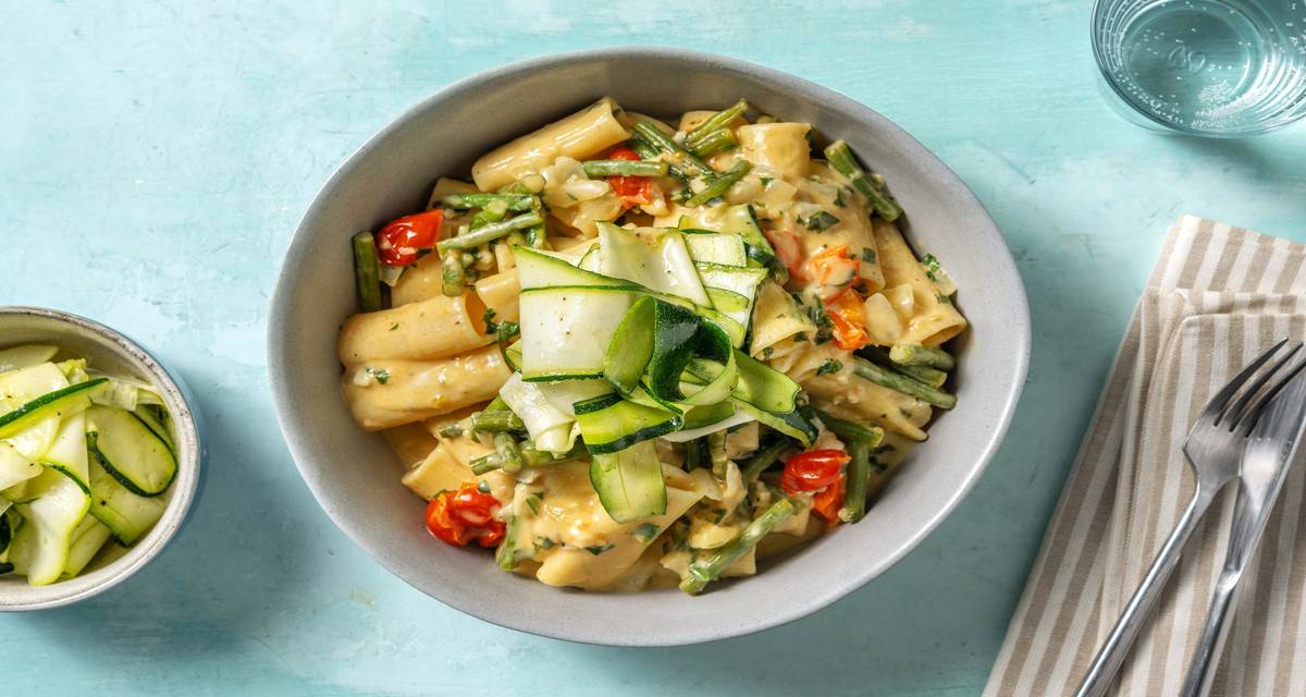 Creamy Green Bean Rigatoni Recipe HelloFresh