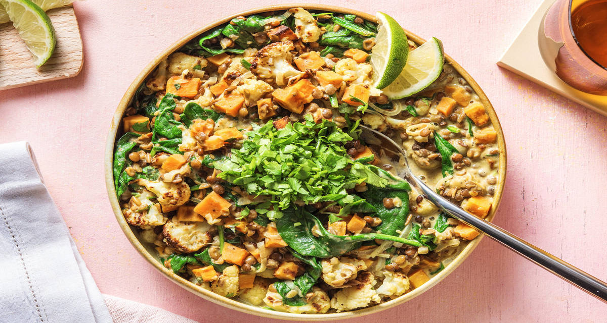 Spiced Lentil Curry & Cauliflower Recipe HelloFresh
