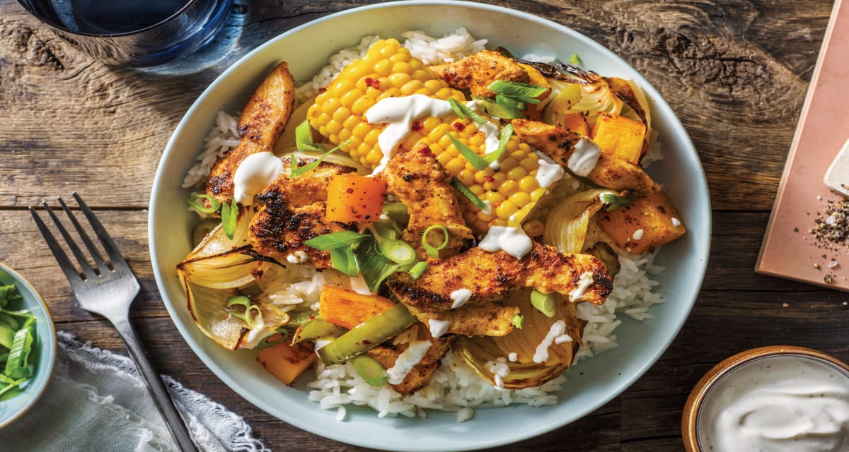 Creole Chicken & Veggie Rice Bowl Recipe HelloFresh