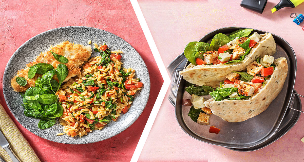 Crispy Chicken for Dinner with a Pita Sandwich for Lunch