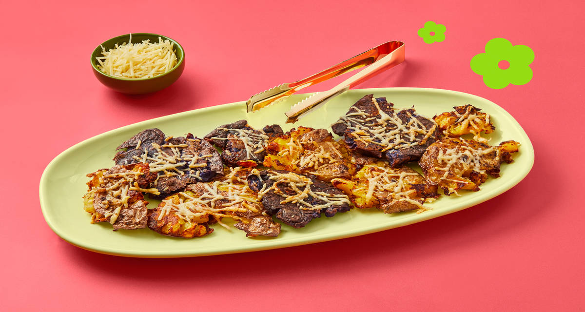 Crispy Smashed Truffle Potatoes Potat-oh yeah! | 2 Servings