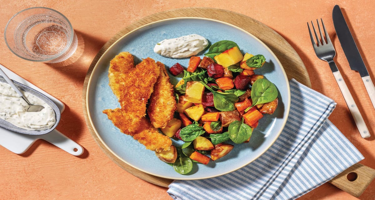 Crumbed Garlic & Herb Chicken Tenders Recipe HelloFresh