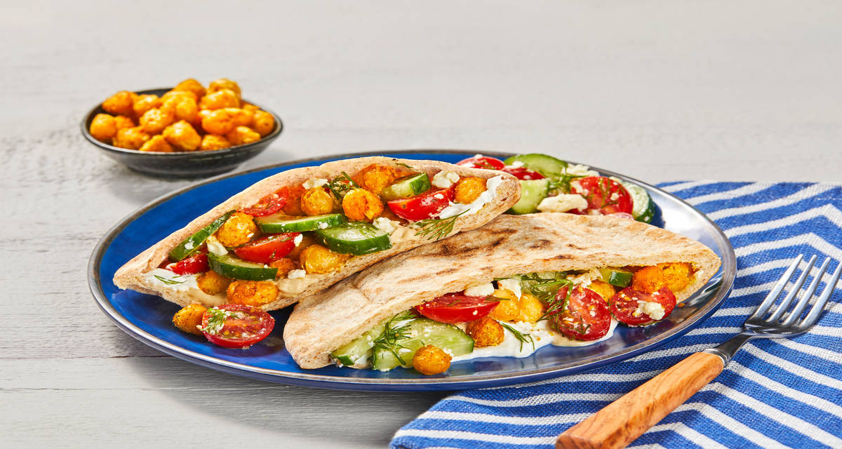 Crunchy Chickpea Shawarma Pitas Dinner’s Just 20 Minutes Away!