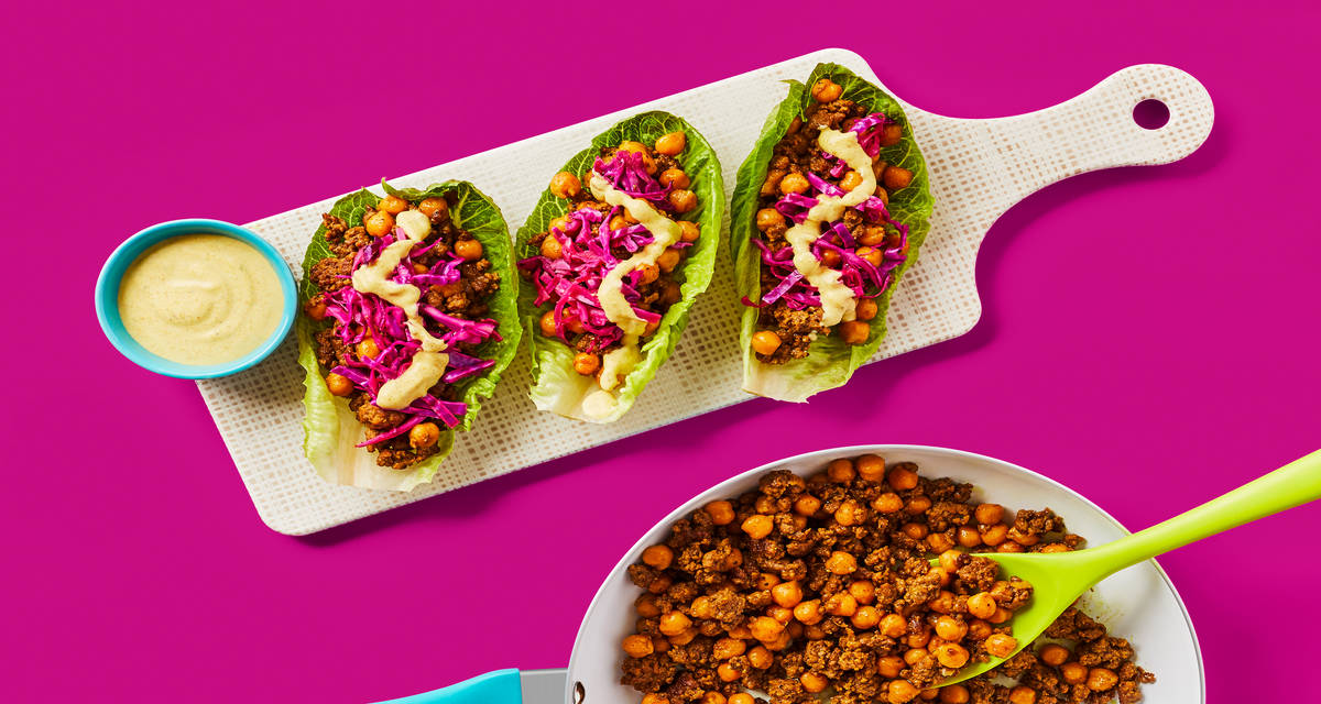 OnePan Curried Beef Lettuce Wraps Recipe HelloFresh