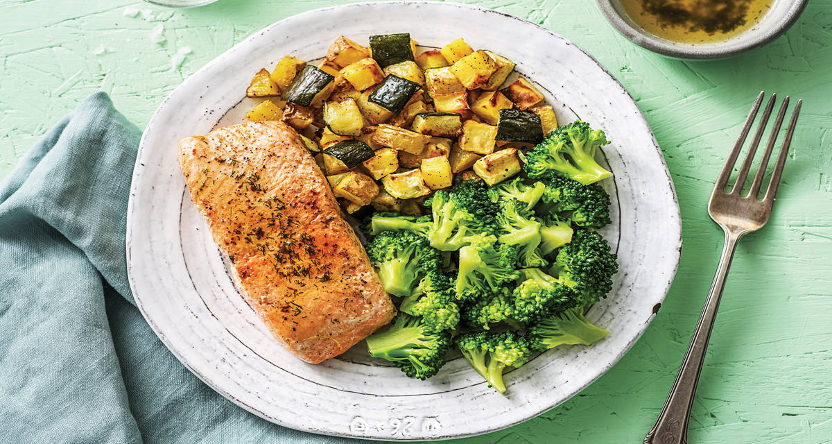 Dill & Lemon Salmon with Potatoes Recipe HelloFresh