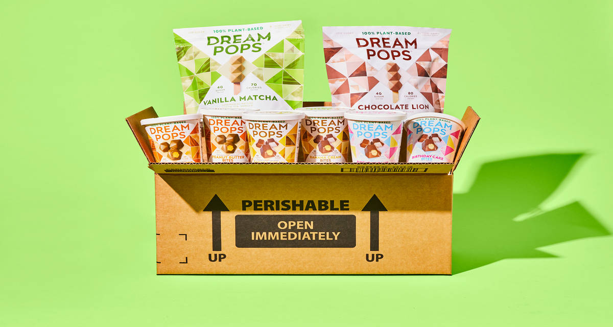 Dream Pops Frozen Treat Box Order ships & arrives separately from meals. | Ice cream bars with a superfood twist.