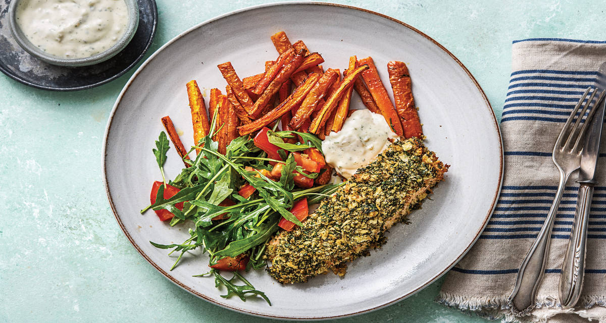 Dukkah & DillCrusted Salmon Recipe HelloFresh