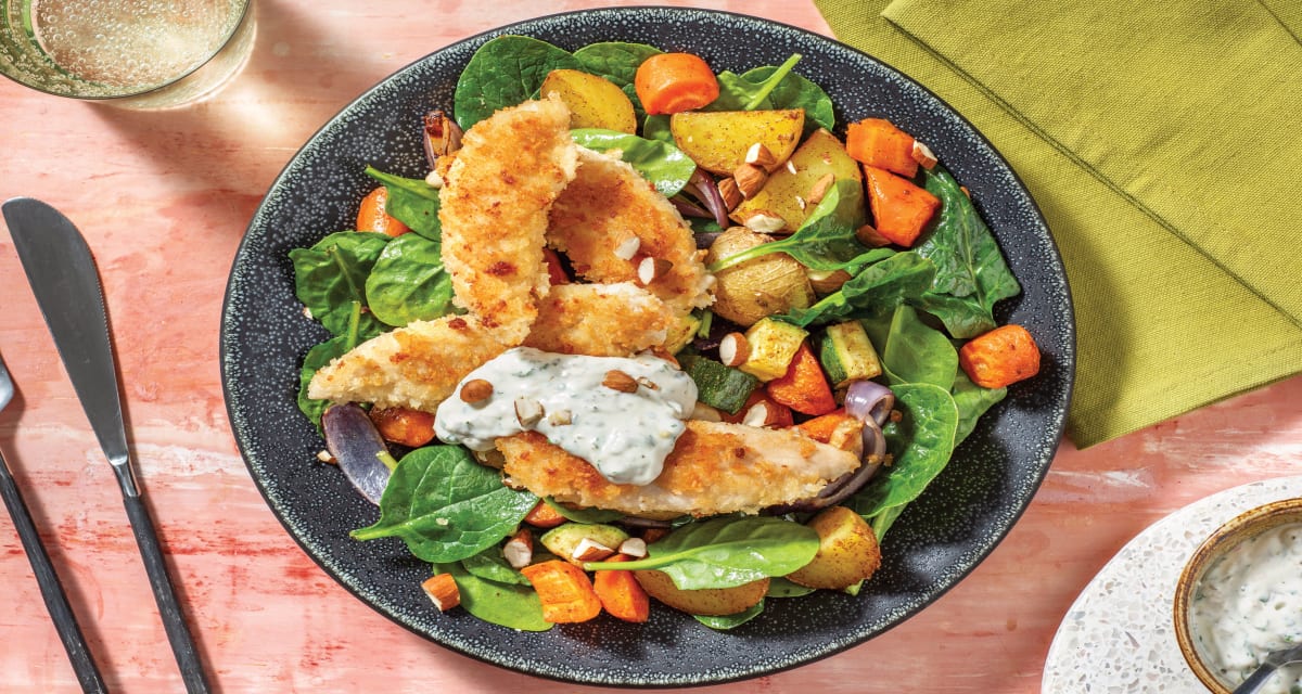 Easy Mayo-Crumbed Chicken Recipe | HelloFresh