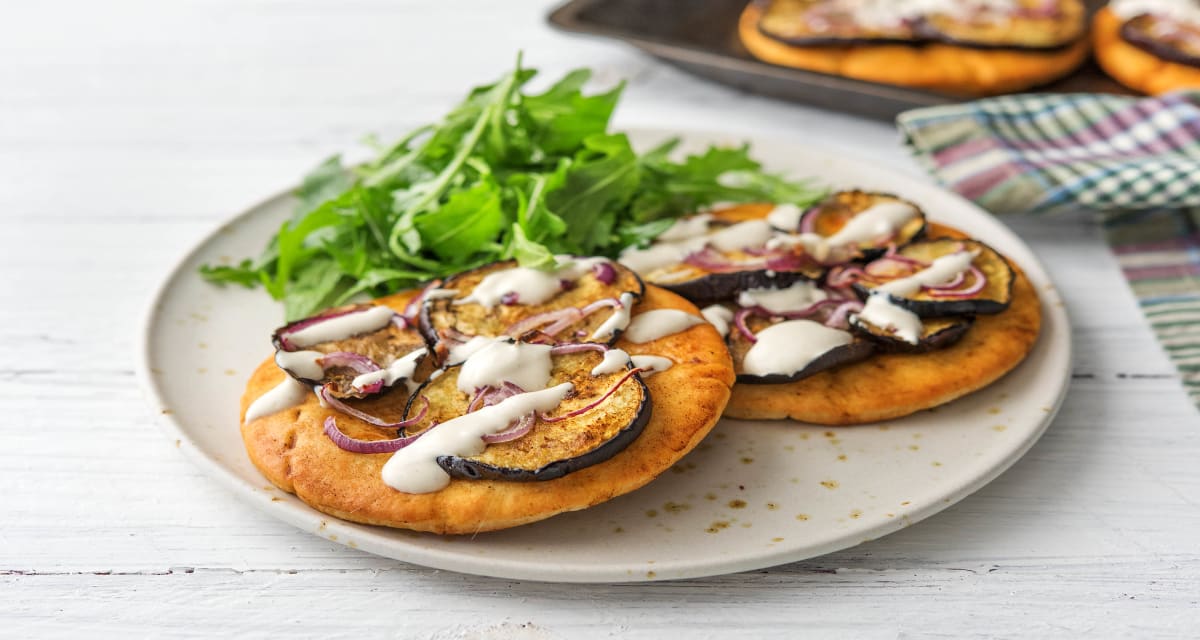 Eggplant Flatbread with Tahini Yoghurt-image