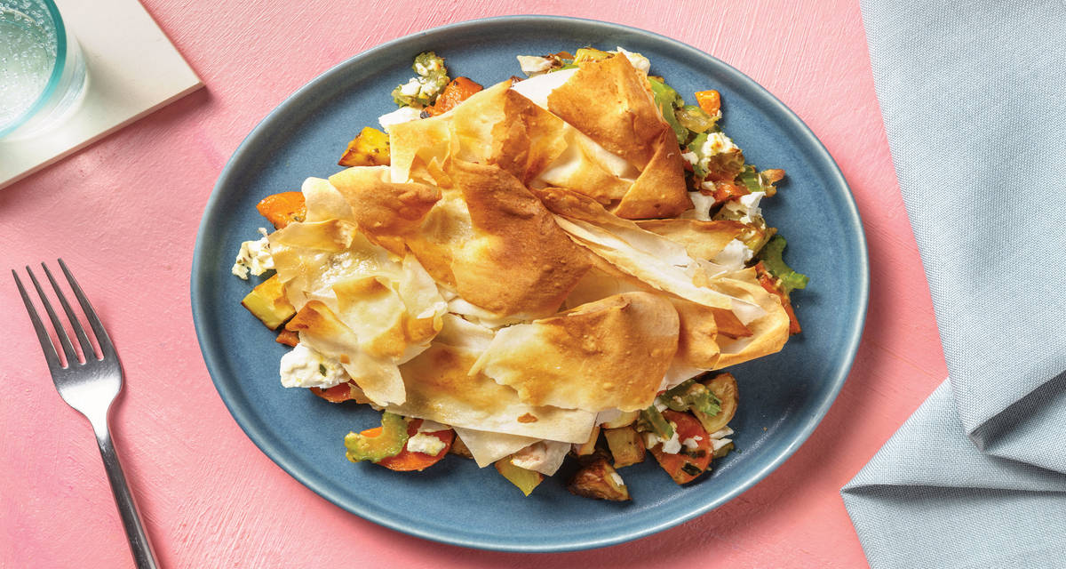Feta Veggie Filo Pie Recipe HelloFresh