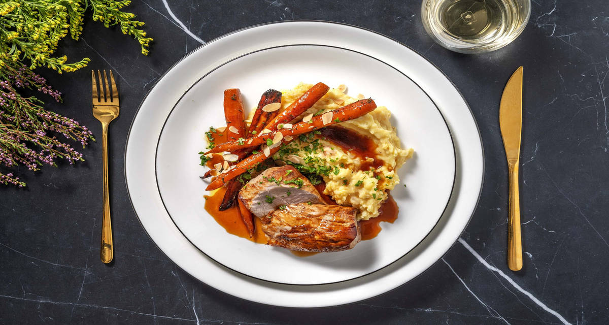 Filet mignon de porc, sauce orange et miel Recette | HelloFresh