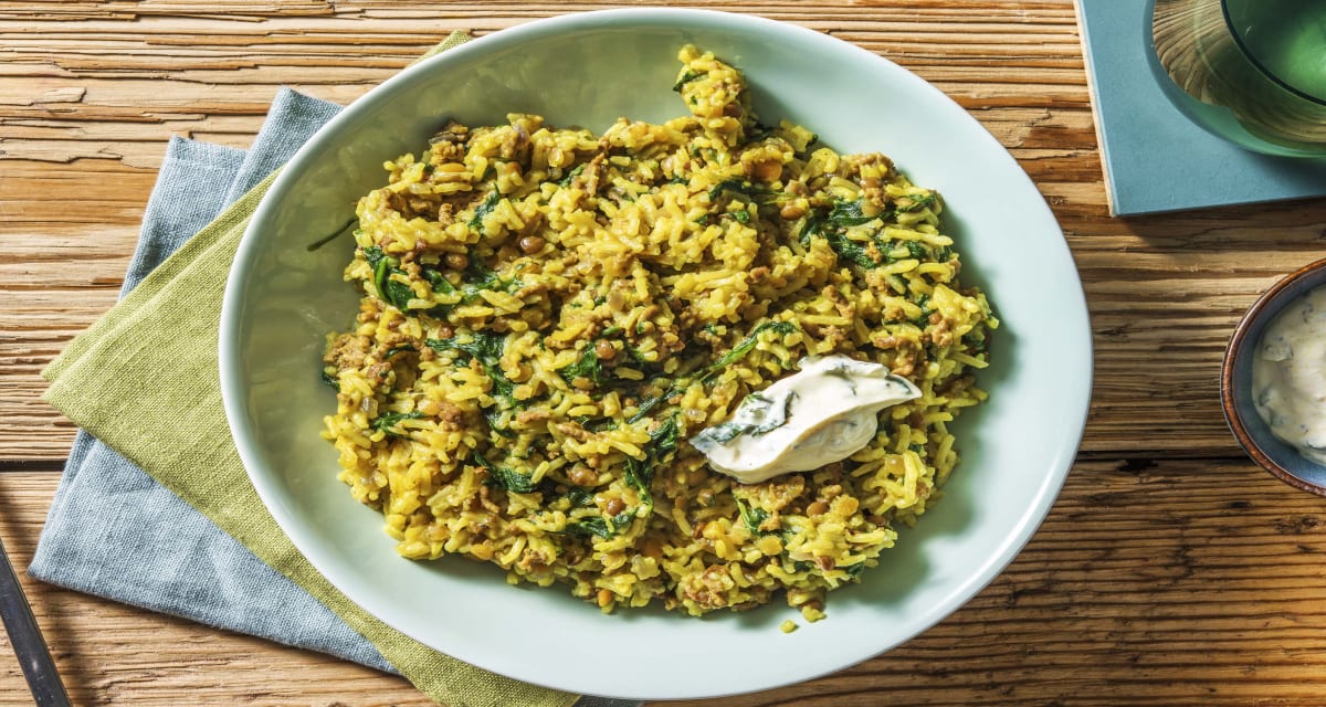 Lamb Pilaf with Spinach Recipe HelloFresh