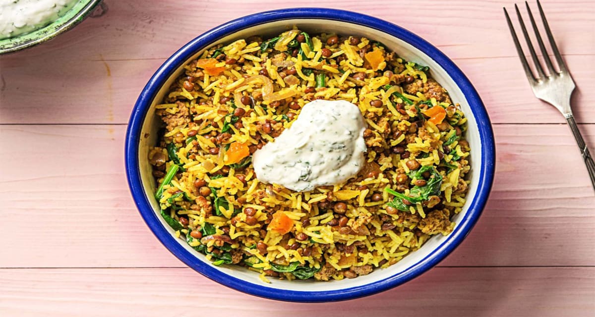 Lamb Pilaf with Spinach Recipe HelloFresh