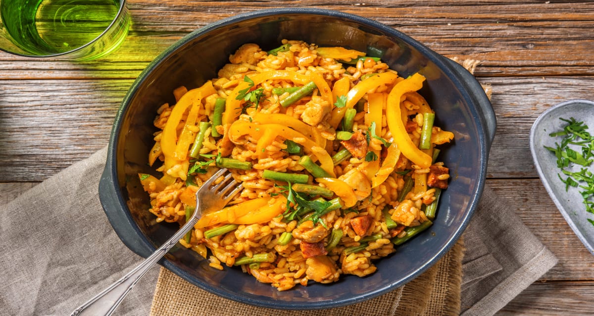 Chicken and Chorizo Paella Recipe HelloFresh