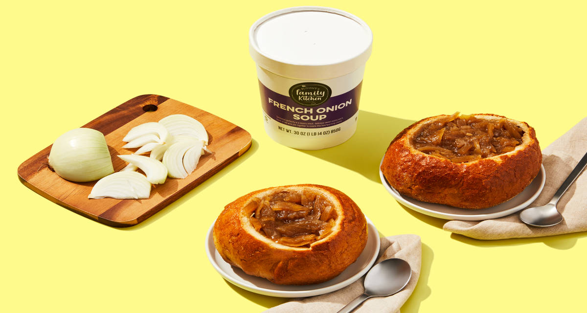 French Onion Soup in a Bread Bowl Dough-liciously easy. | 2-3 Servings