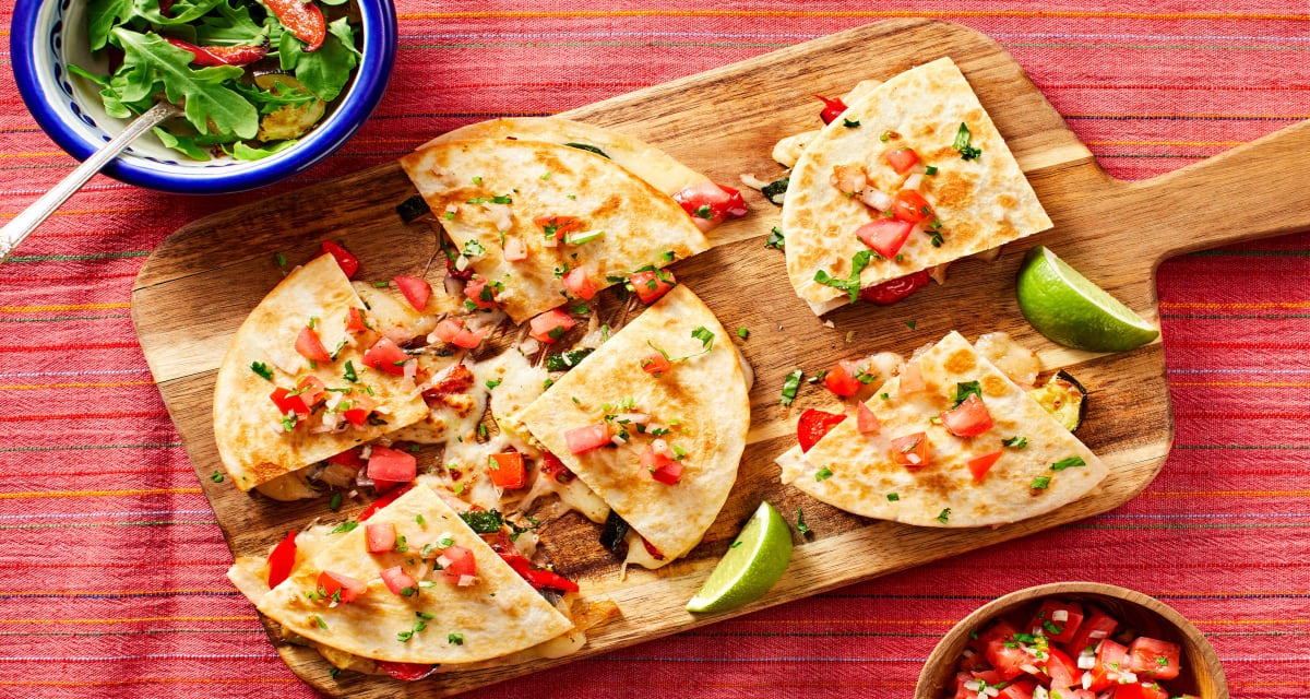 Veggie Quesadillas with Chipotle Mayo Recipe HelloFresh