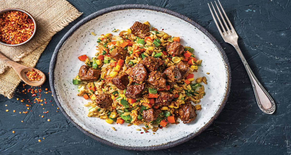 Ginger Beef Fried Rice Recipe | HelloFresh