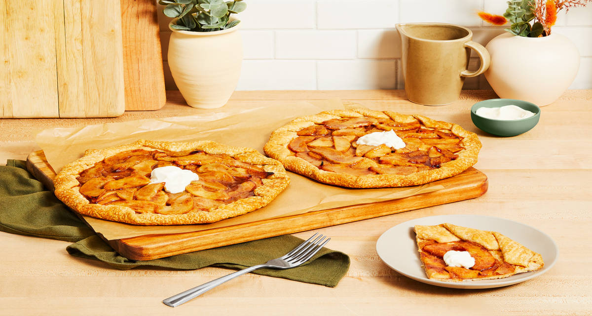 Glazed Pear & Apple Galettes with Maple Crème Fraîche | 6-8 Servings