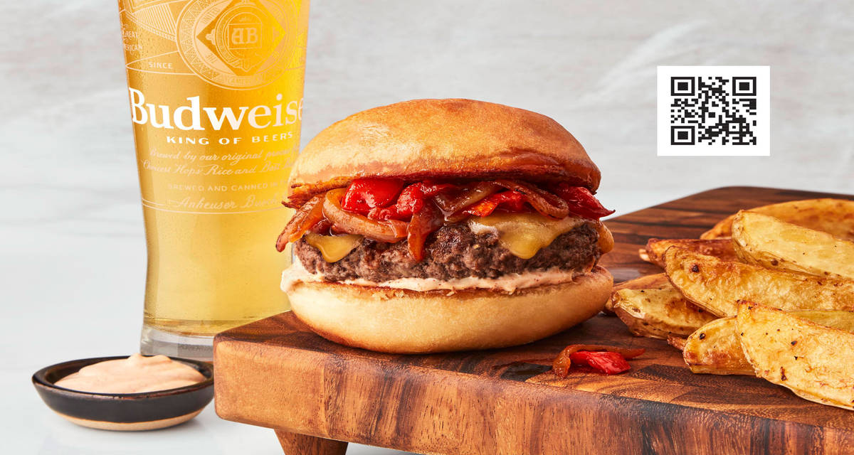 Gouda Vibes Burgers with Tomato Onion Jam & Potato Wedges