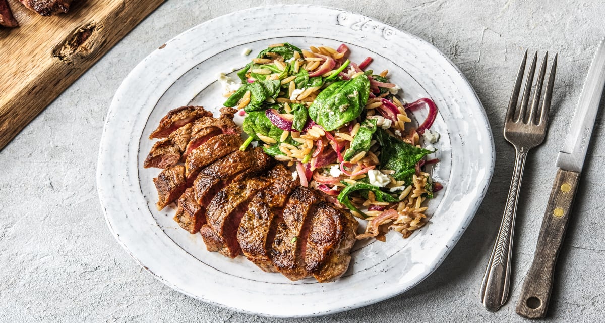 Greek Lamb with Spanakopita Risoni-image