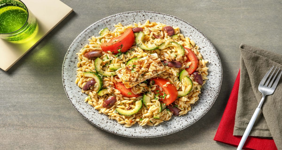 Griechischer Orzo-Salat mit Kalamata-Oliven Rezept | HelloFresh