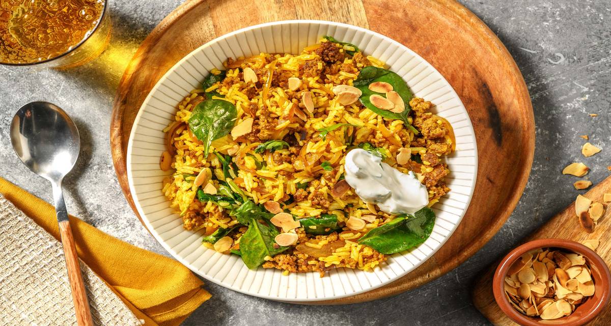 Harissa Spiced Beef Pilaf Recipe HelloFresh