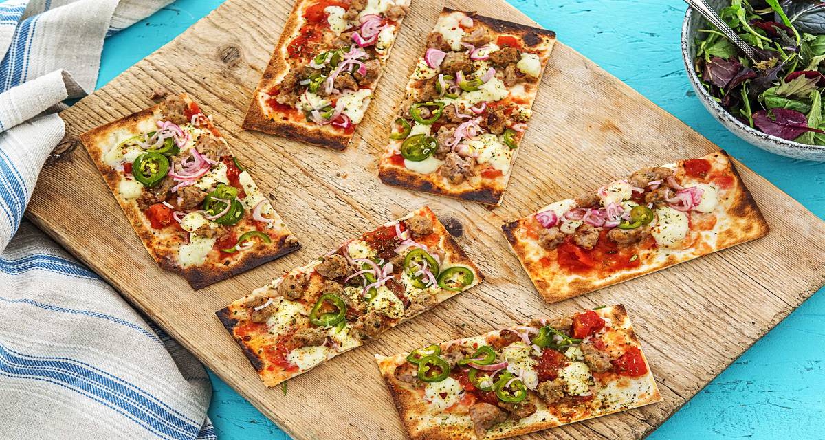 Italian Pork Sausage Pizzas Recipe HelloFresh