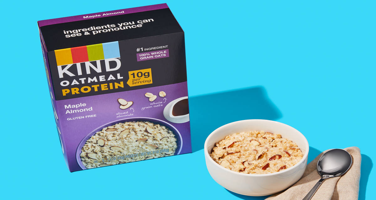 KIND Protein Maple Almond Oatmeal The G-Oat breakfast. |  6 Servings