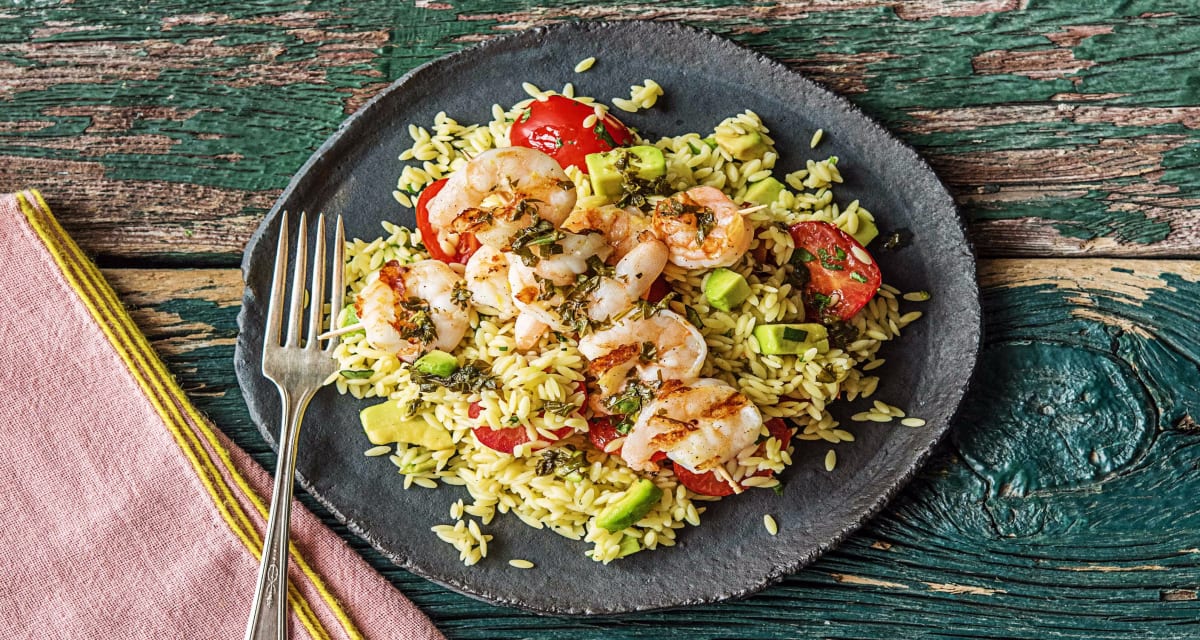 Lemon Basil Shrimp Skewers Recipe | HelloFresh