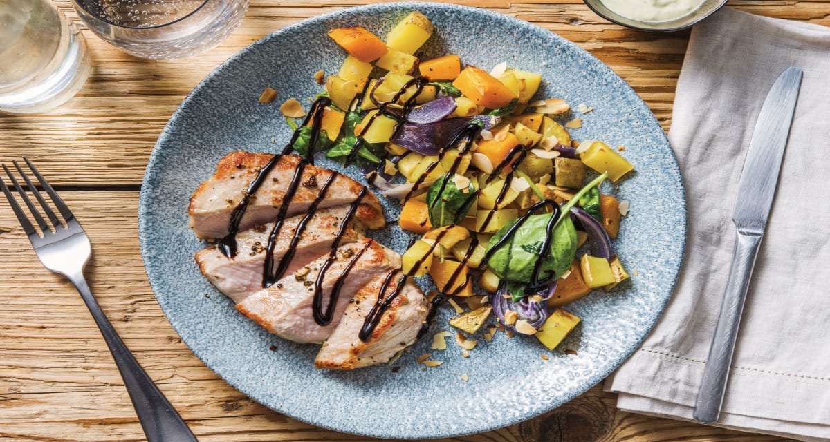 Lemon Pepper Pork Roast Veggie Toss Recipe Hellofresh
