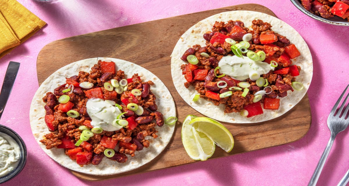 Mexican Spiced Beef Tostadas Rapidas Recipe HelloFresh