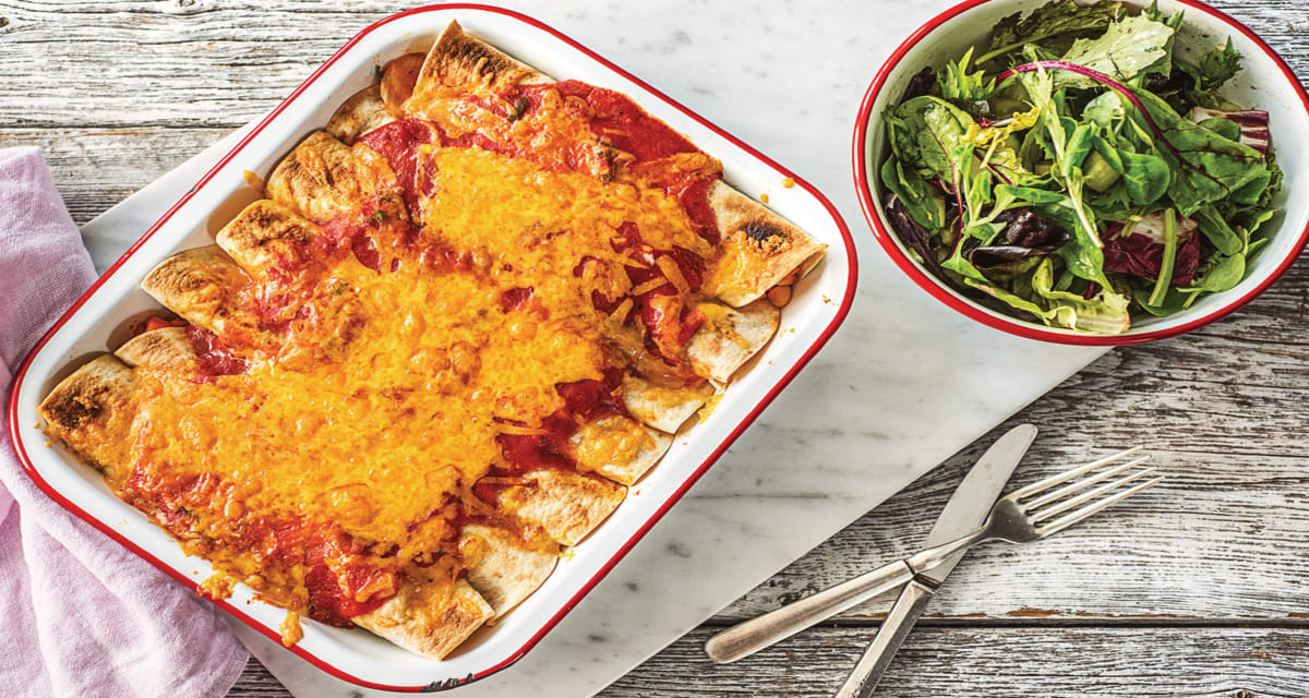 Mexican White Bean Enchiladas Recipe HelloFresh