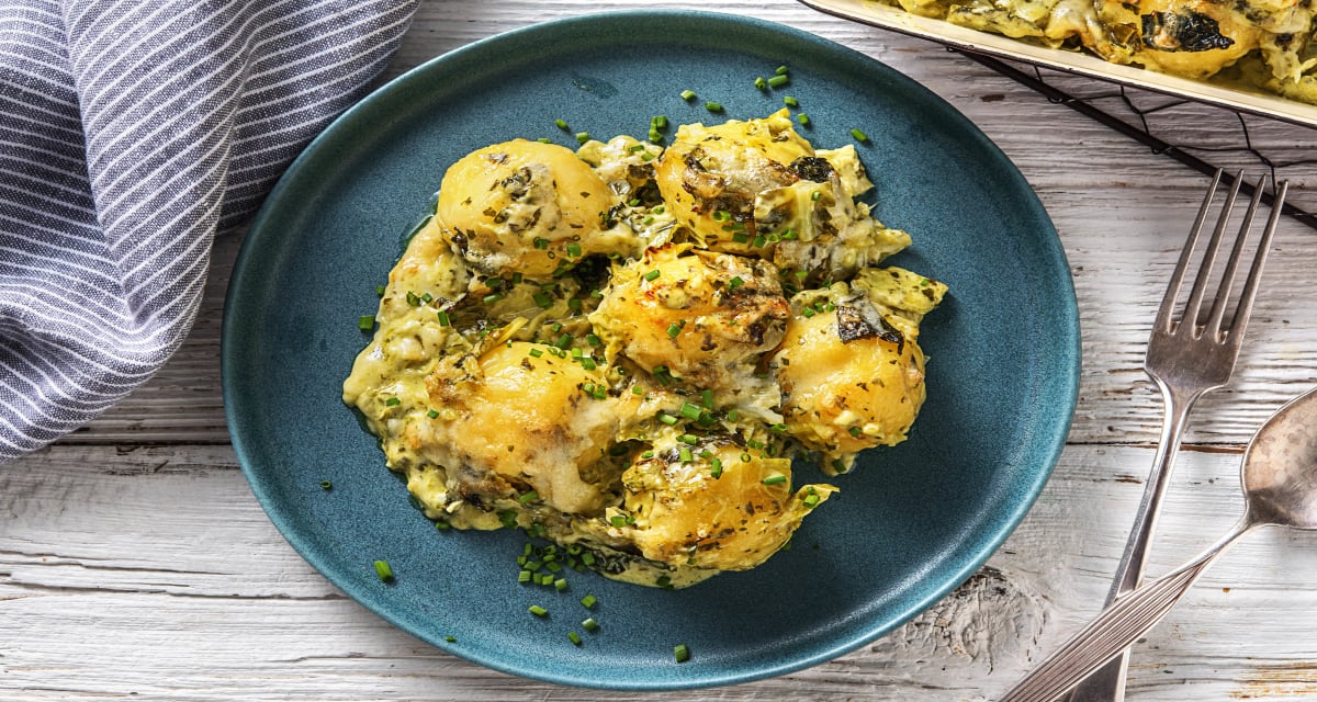 Cremiger Mini-Knödel-Auflauf Rezept | HelloFresh