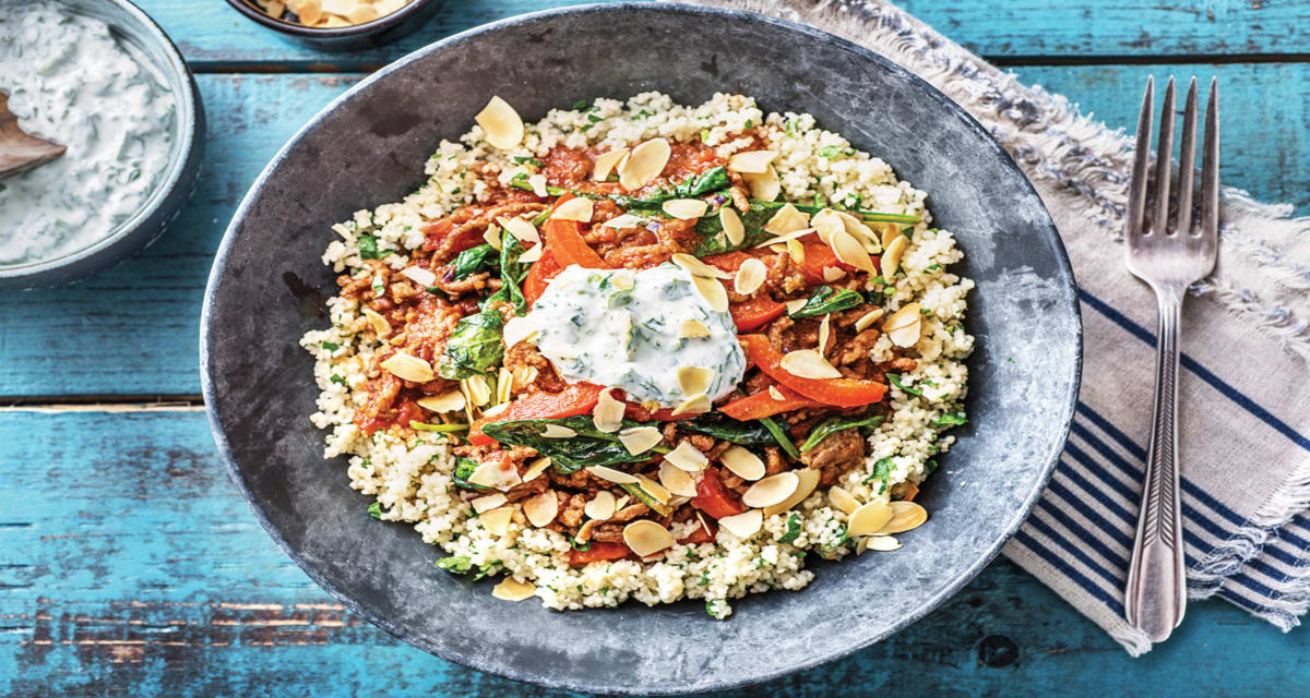 Moroccan Beef Mince & Herby Couscous Recipe | HelloFresh